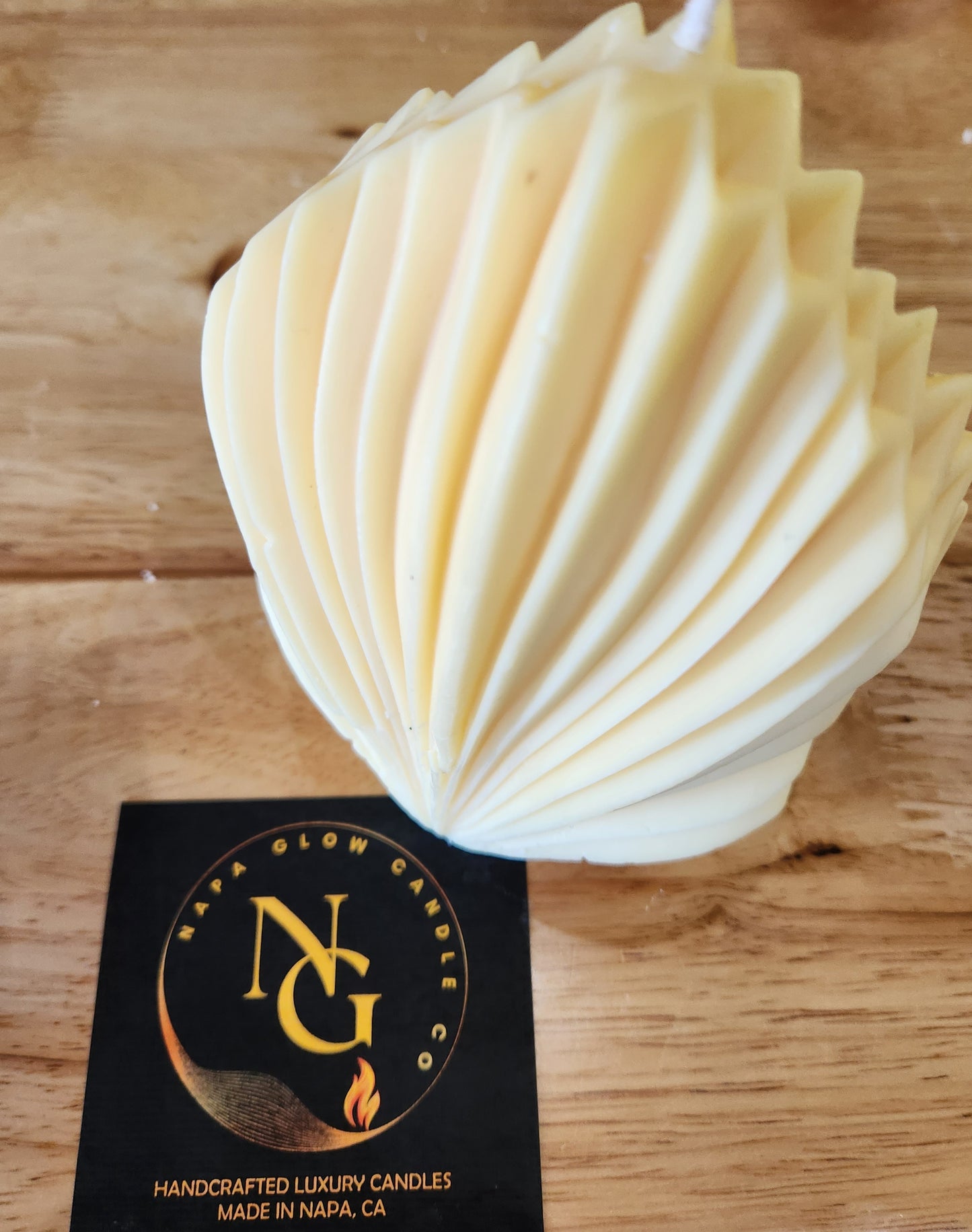 Tall Shell Pillar candle