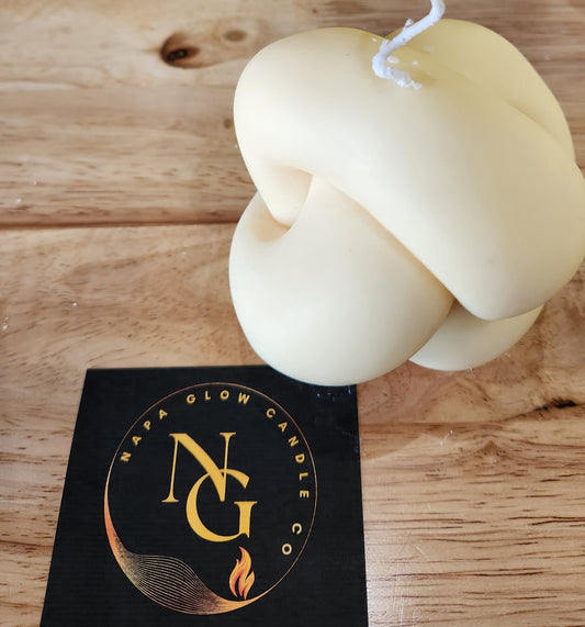 Large Knot Pillar Candle